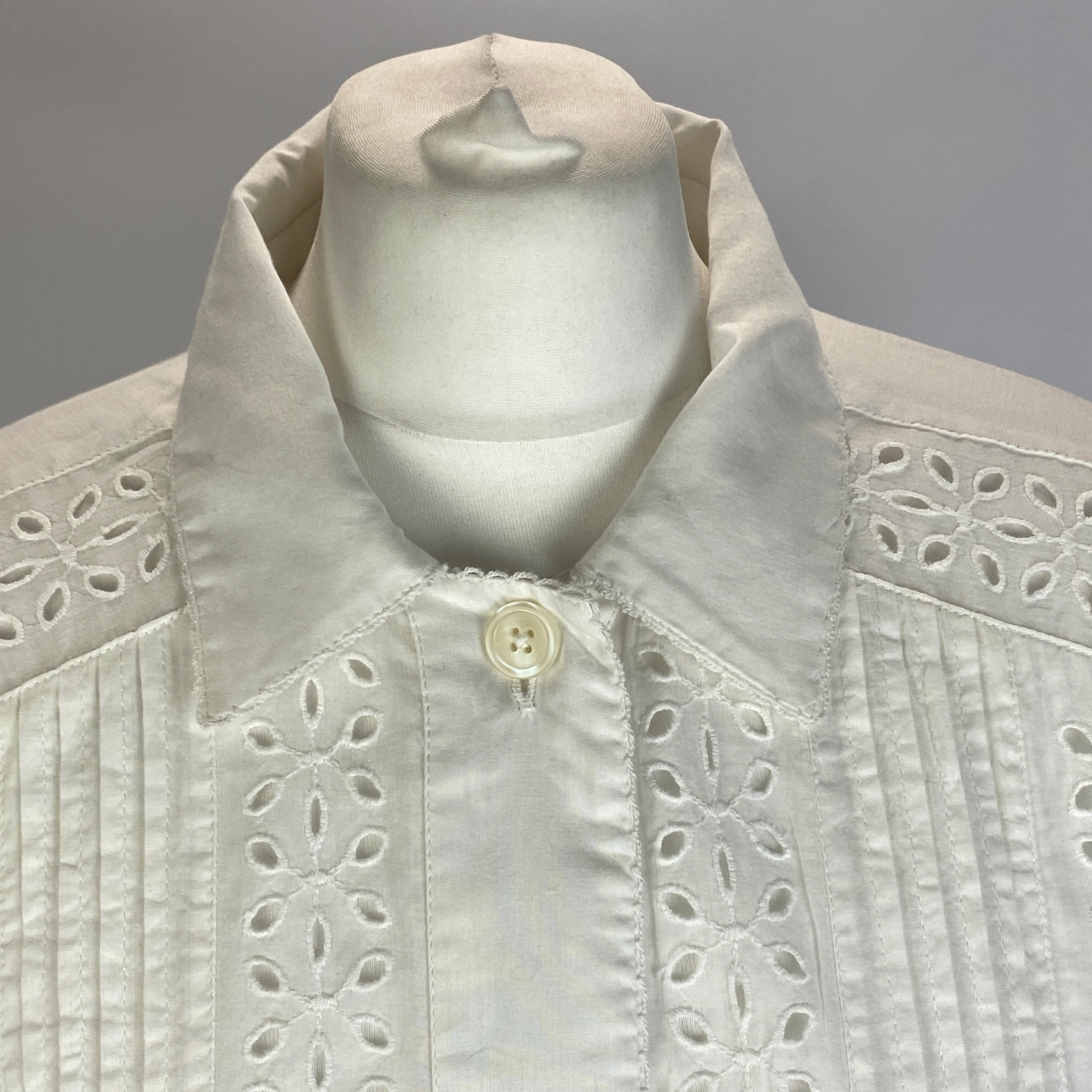 Me&Em New £195 White Cotton Voile Shirt Jacket L