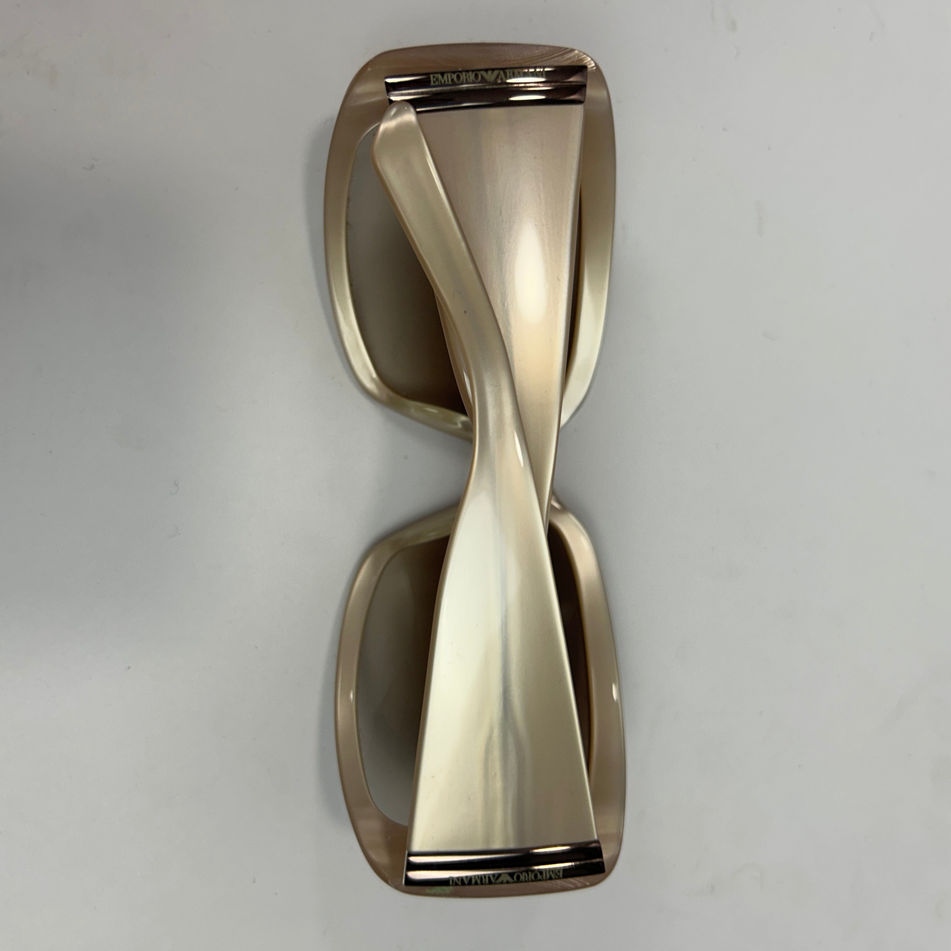 Emporio Armani New Pearlescent Beige Sunglasses