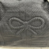 Anya Hindmarch Black Qulited Stitch Nylon Bowling Bag