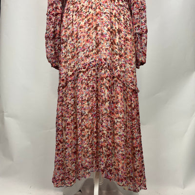 Isabel Marant Etoile £529 Pink Chiffon Fratela Maxi Dress S