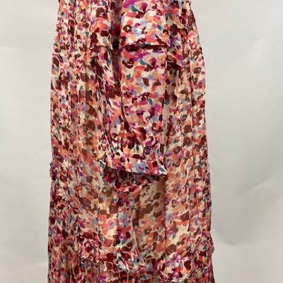 Isabel Marant Etoile £529 Pink Chiffon Fratela Maxi Dress S