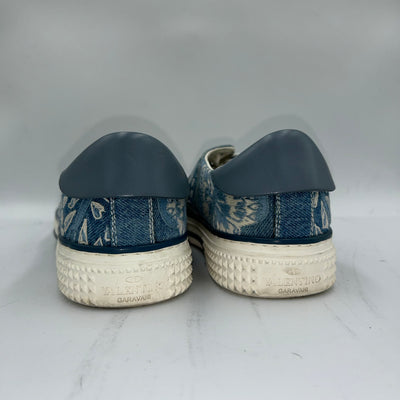 Valentino Denim Appliqued Butterfly Trainers 38