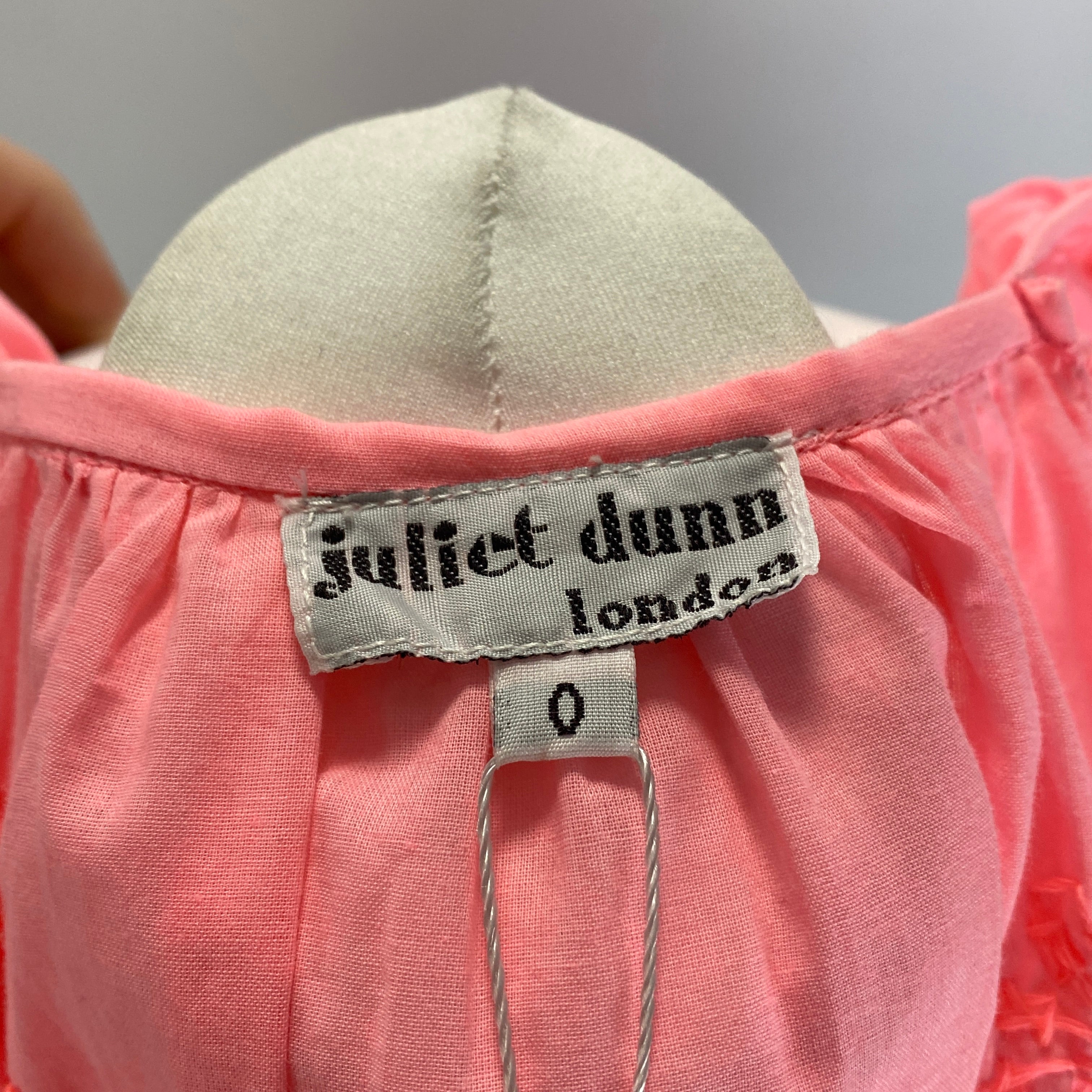Juliet Dunn New Fluro Pink Embroidered Tunic XS/S/M
