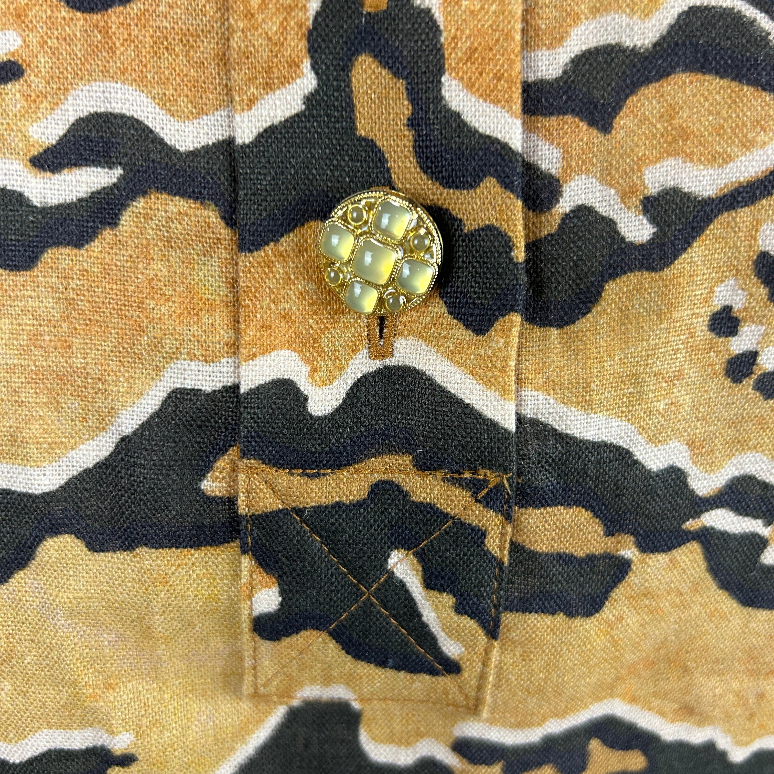 Zimmermann New £650 Tan Tiger Matchmaker Tunic Dress S