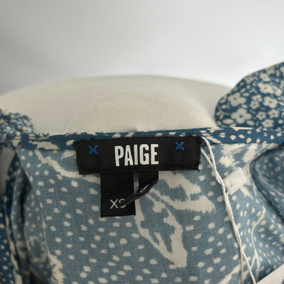Paige Cornflower Printed Ruffle Midi Dress XS