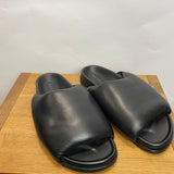 Rick Owens £661 Black Granolas Padded Slides 41