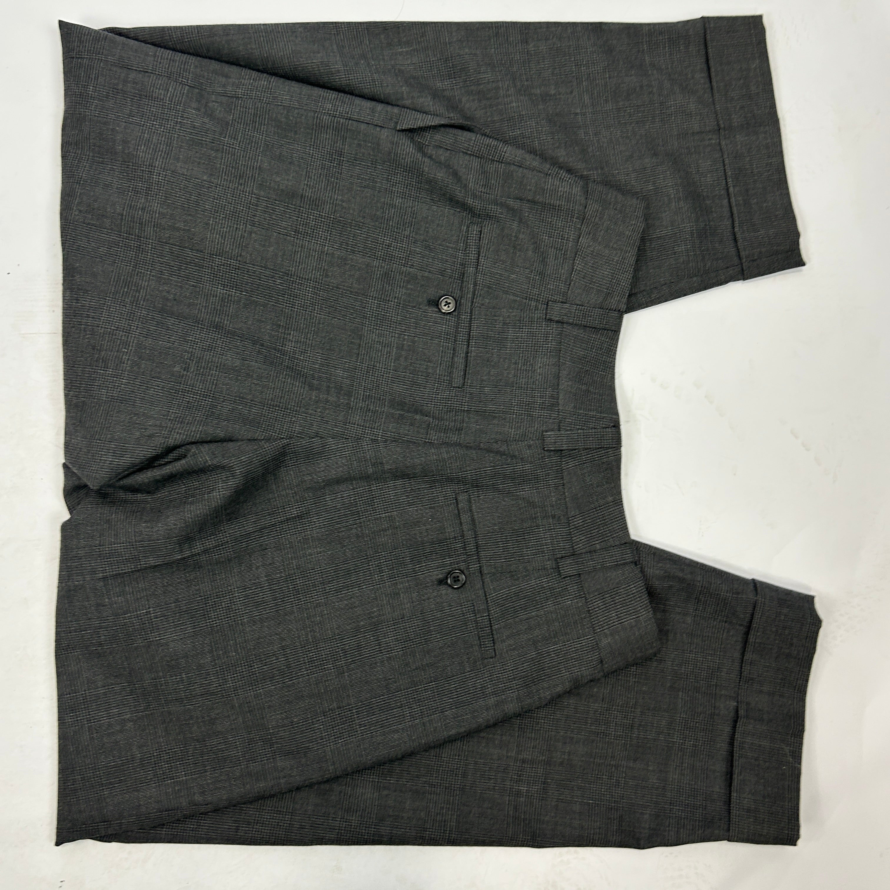 Margaret Howell New Grey Wool POW Check Trousers M