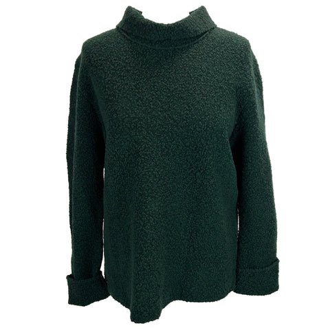 Jil Sander £1130 Ivy Boucle Wool Knit Collared Sweater L