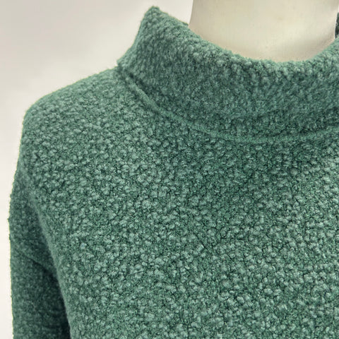 Jil Sander £1130 Ivy Boucle Wool Knit Collared Sweater L