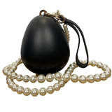 Simone Rocha Brand New £355 Black Nappa Egg Bag