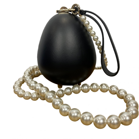 Simone Rocha Brand New £355 Black Nappa Egg Bag