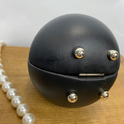 Simone Rocha Brand New £355 Black Nappa Egg Bag