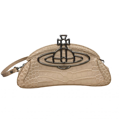 Vivienne Westwood £410 Amber Clutch Bag Nude