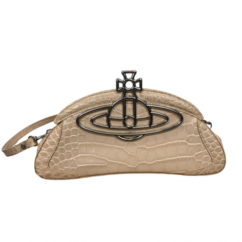 Vivienne Westwood £410 Amber Clutch Bag Nude