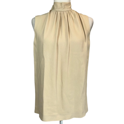 Joseph Vanilla Crepe Cady Bell Sleeveless Top XS