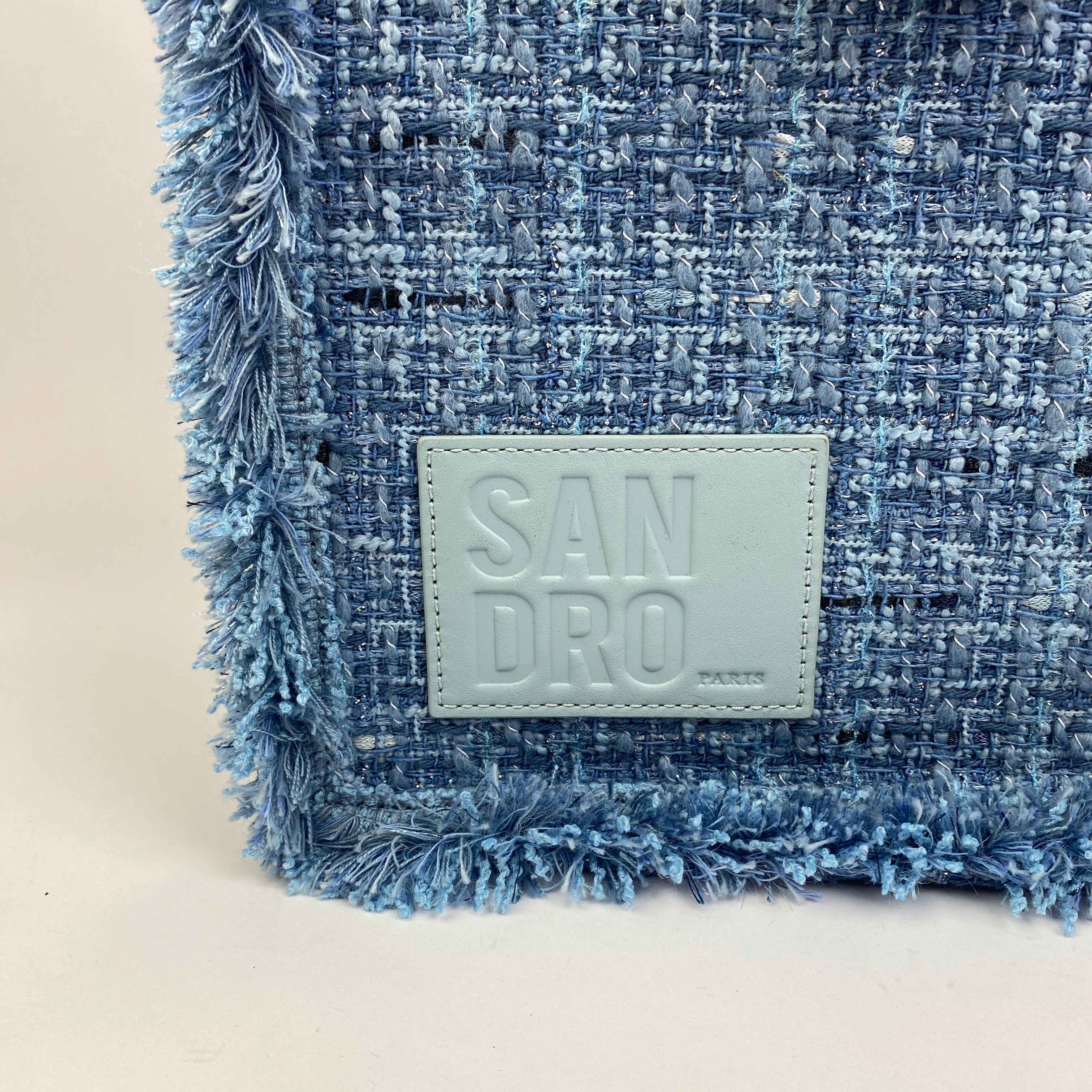 Sandro New £540 Kasbah Large Tweed Tote Bag