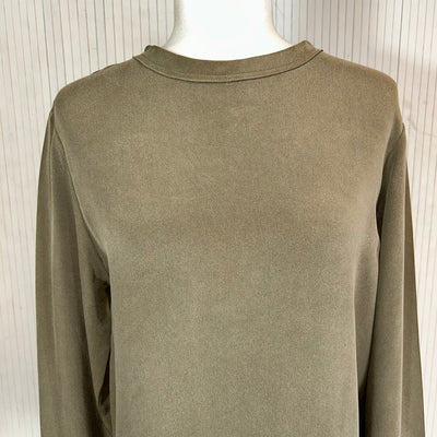 Joseph Sage Green Washed Silk Yannick Top XS