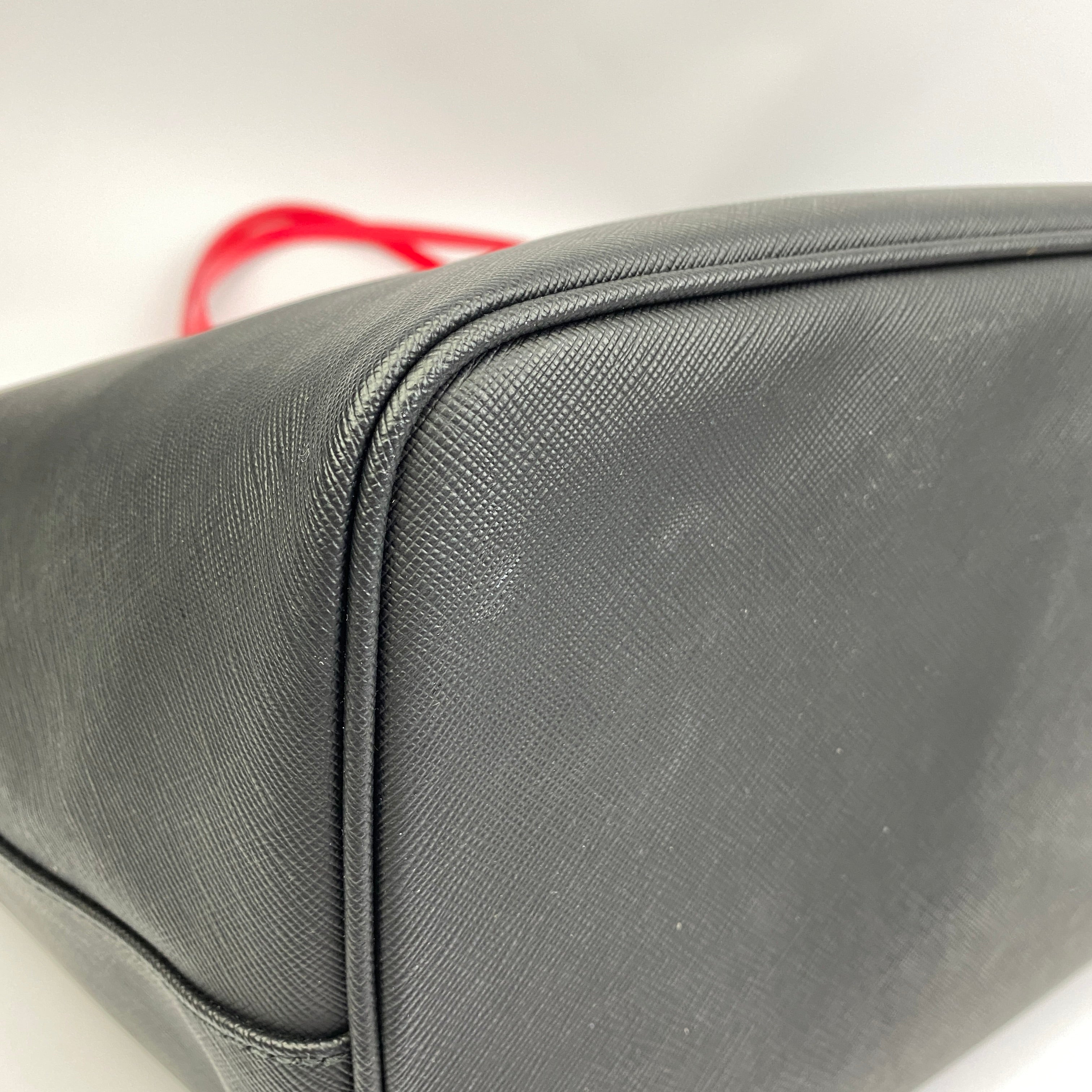 Givenchy Black & Pink Coated Cotton Antigonia Tote Bag