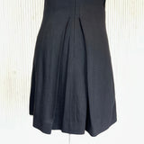 McQ Black Wool Sleeveless Wool Tuxedo Dress XXS