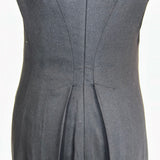 McQ Black Wool Sleeveless Wool Tuxedo Dress XXS