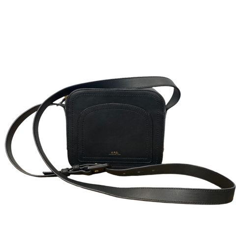 A.P.C. Black Small Square Crossbody Bag