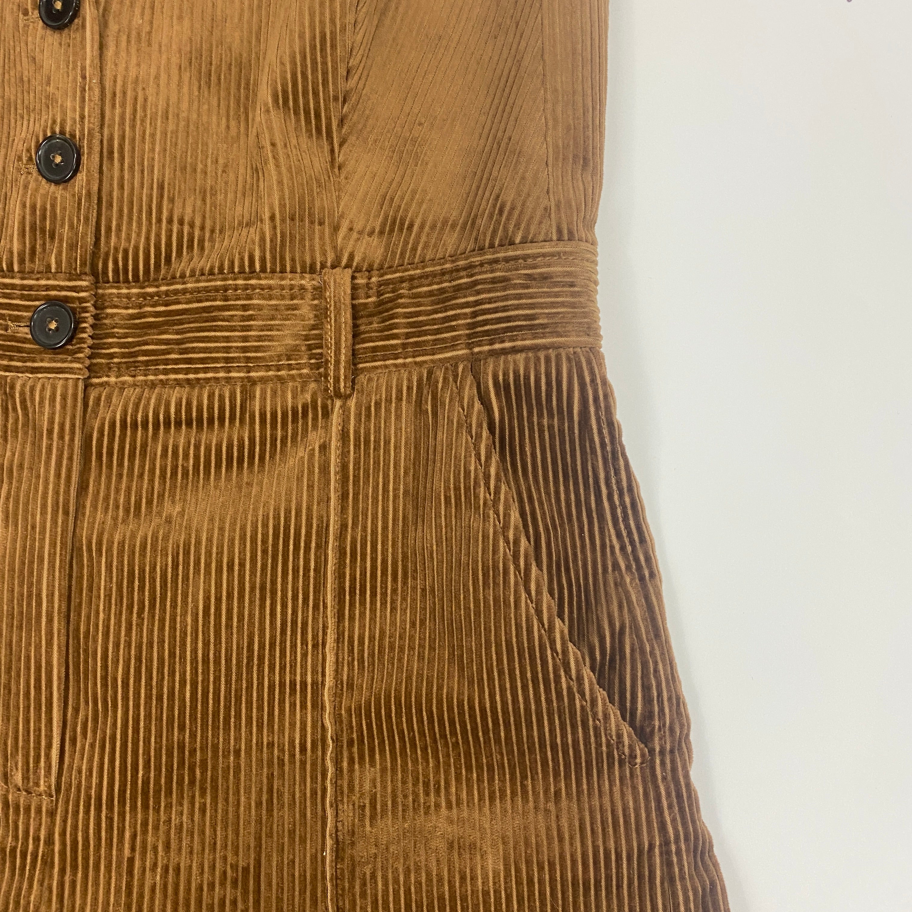 Me&Em Tan Jumbo  Corduroy Jumpsuit L