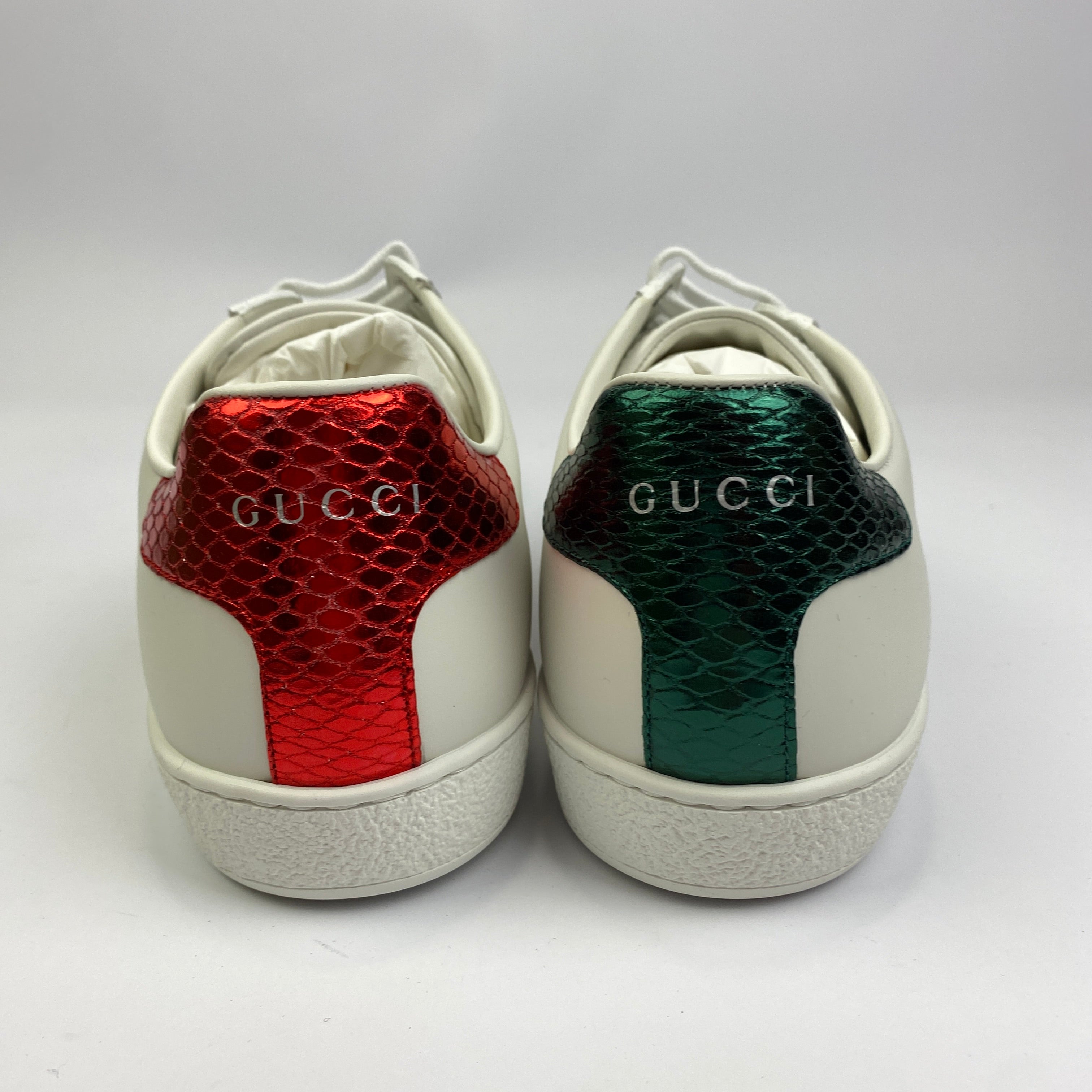Gucci New £690 White Leather Ace Bee Trainers 40