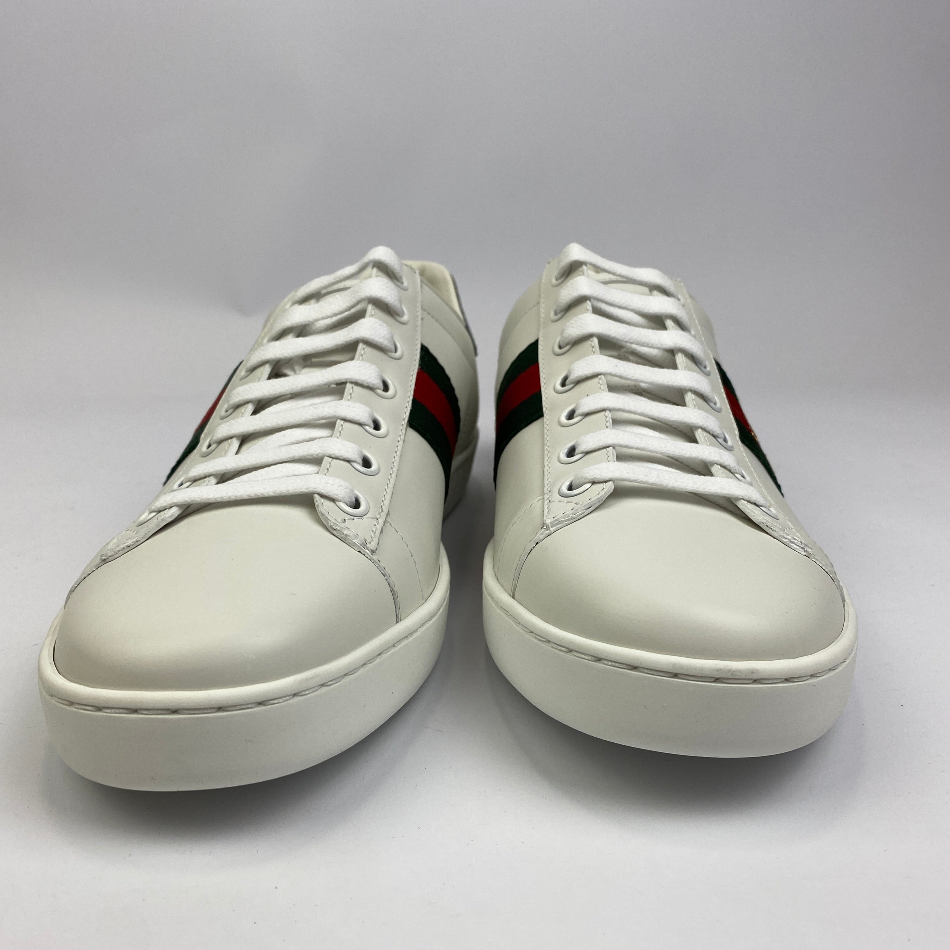 Gucci New £690 White Leather Ace Bee Trainers 40