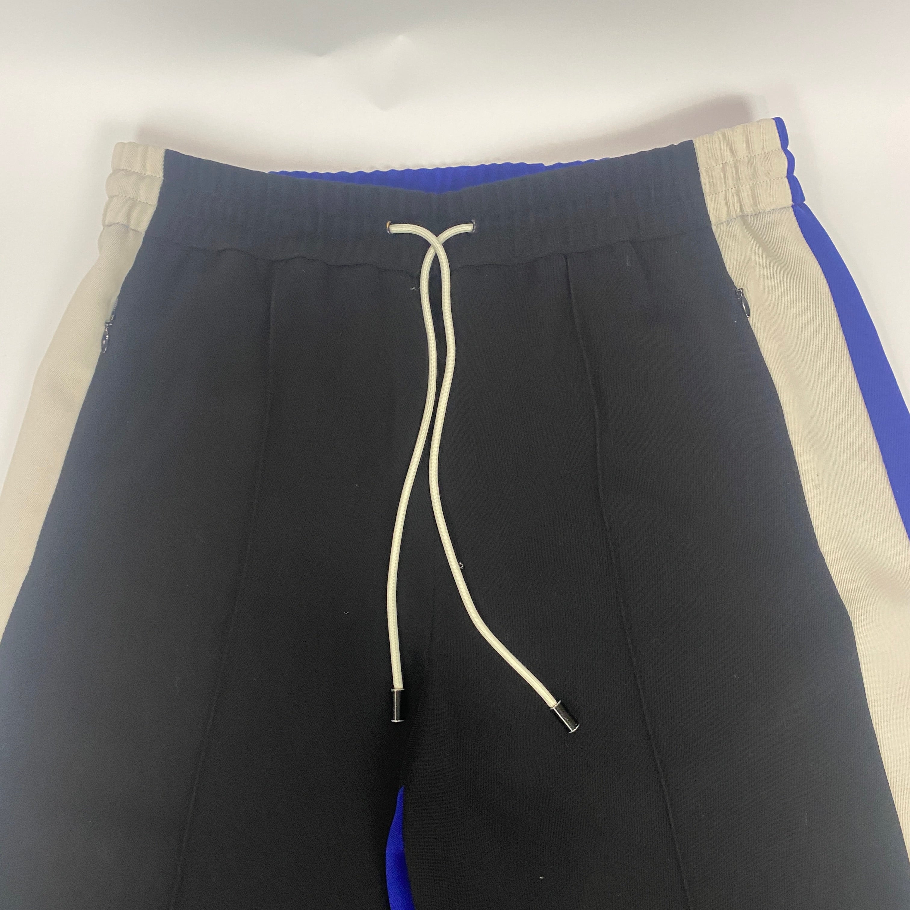 Me&Em Black Ivory & Blue Thick Jersey Luxe Pants M