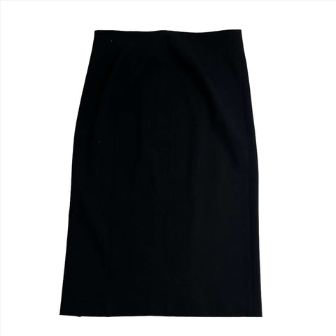 Joseph Brand New Black Stretch Wool Rick Pencil Skirt M