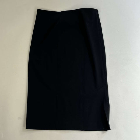 Joseph Brand New Black Stretch Wool Rick Pencil Skirt M
