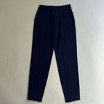 Moschino Royal Blue Stretch Crepe Tapered Trousers XXS