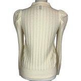 Madeleine Thompson Ivory Cashmere Collared Sweater S