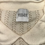 Madeleine Thompson Ivory Cashmere Collared Sweater S