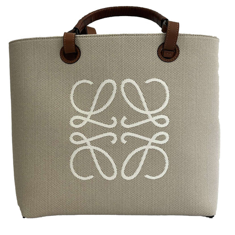 Loewe Brand New £1550 Ecru Large Anagram Tote Bag