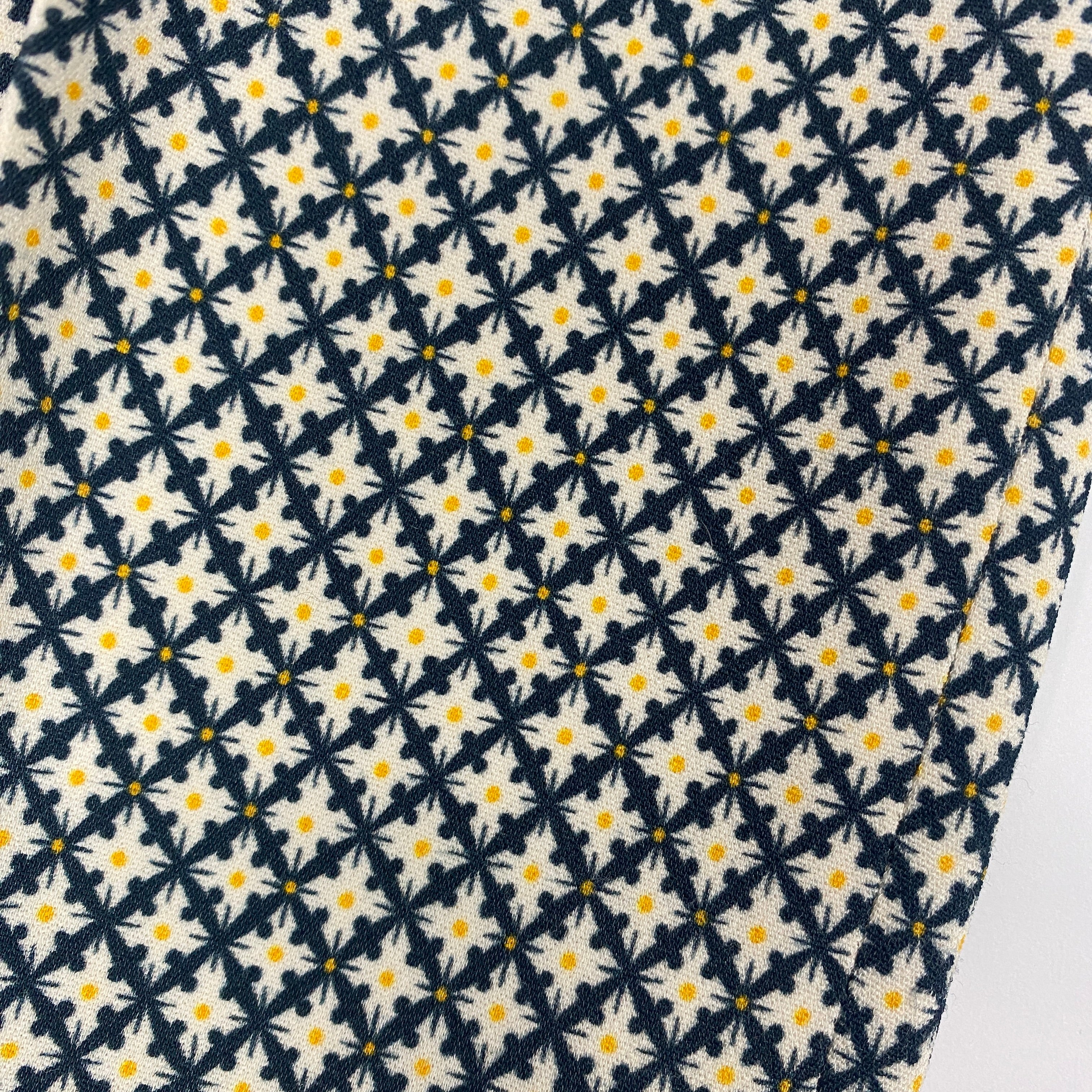 Stella McCartney Navy & White Print Stretch Pants M