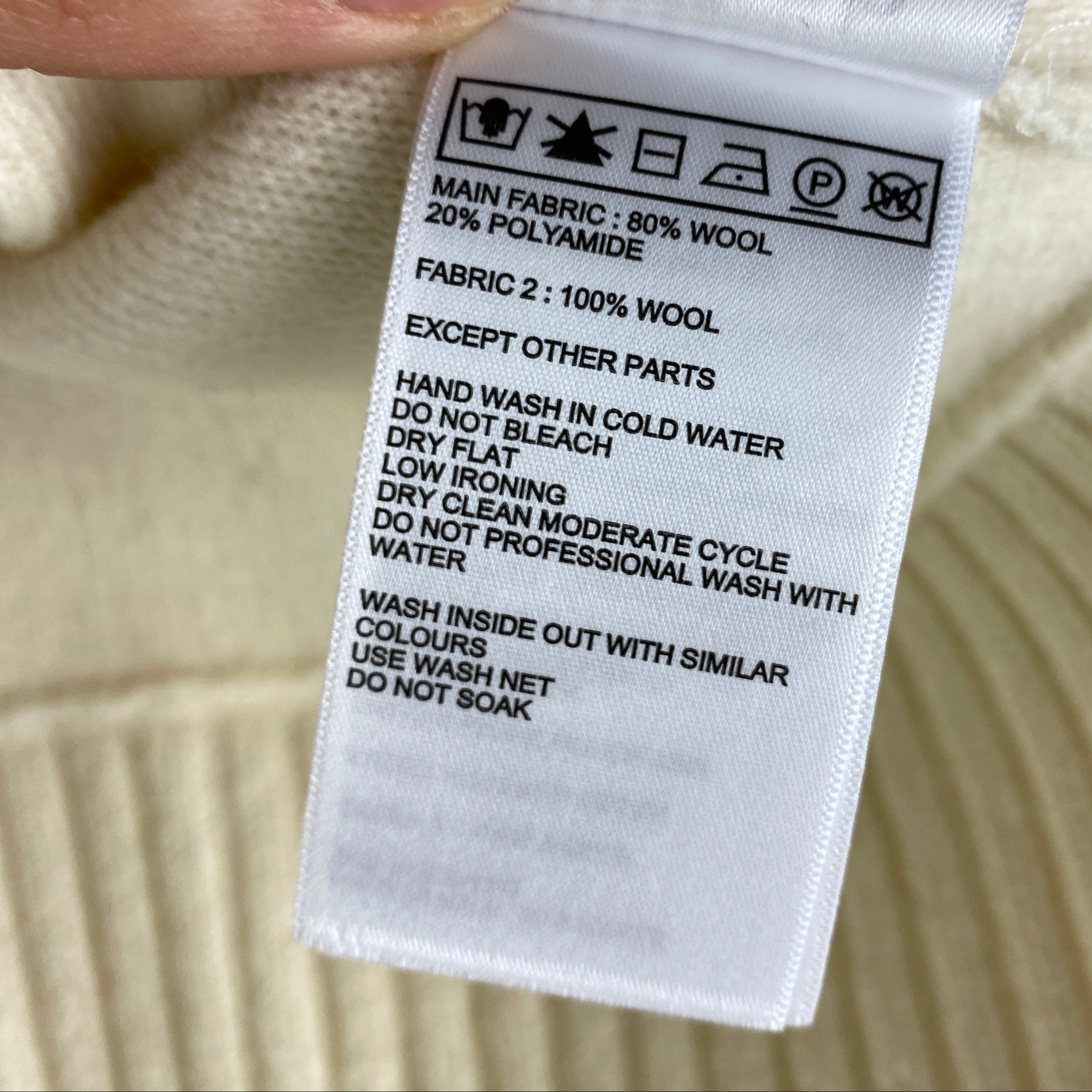 Ba&Sh New Ecru Wool Boxy Collared Sweater M/L/XL