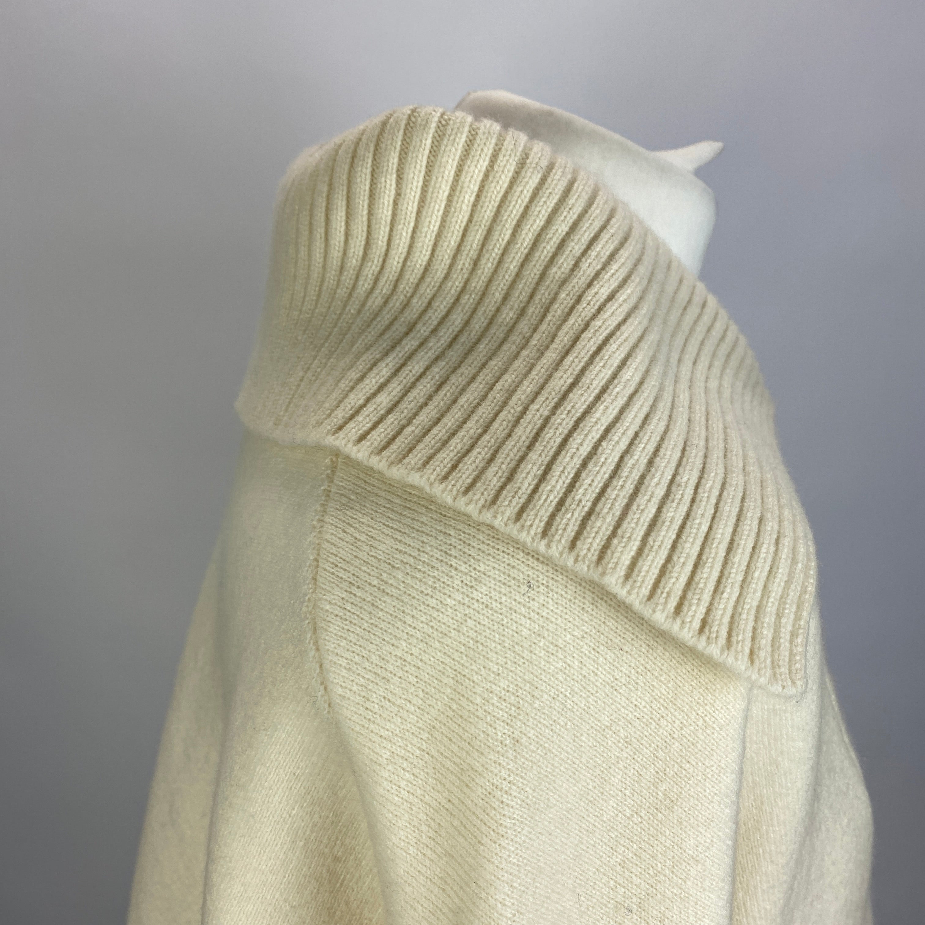 Ba&Sh New Ecru Wool Boxy Collared Sweater M/L/XL