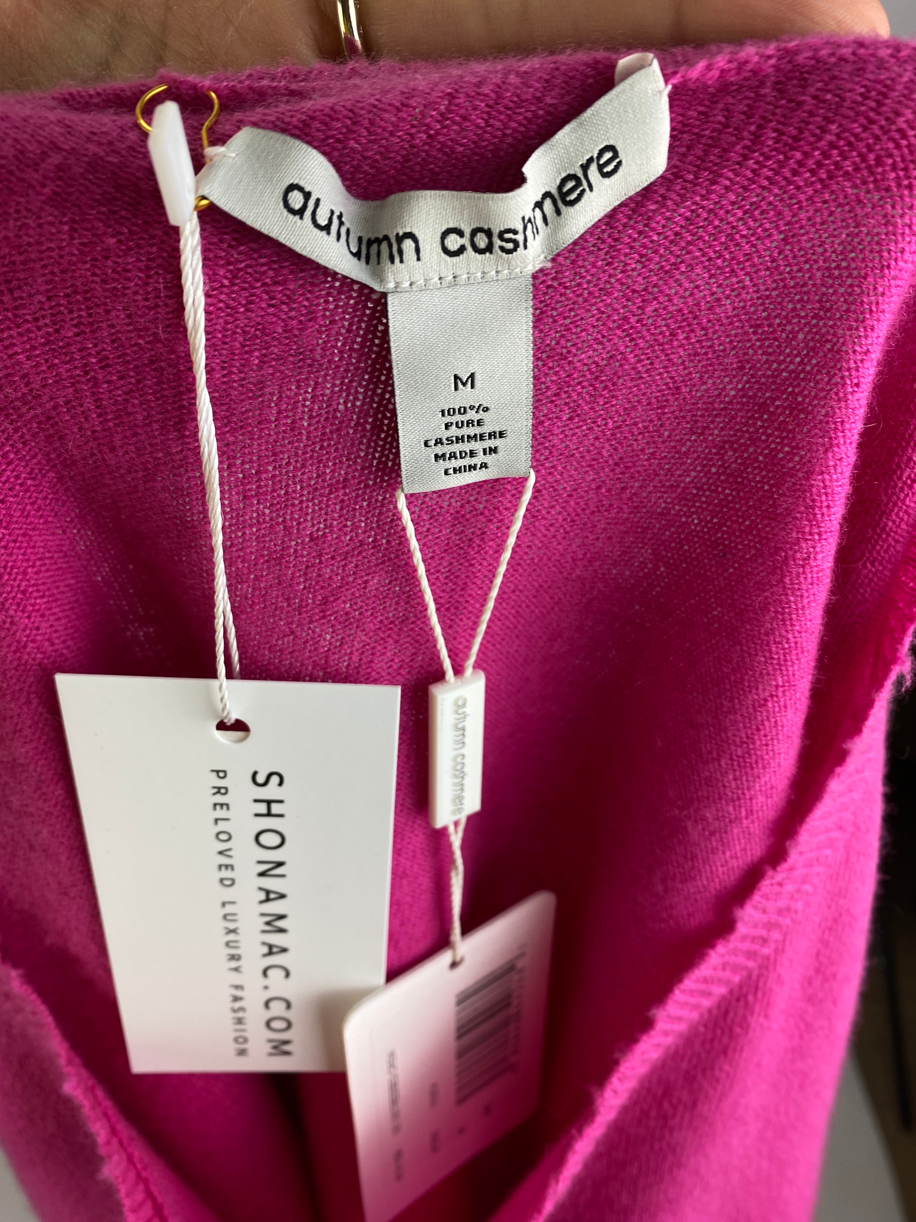 Autumn Cashmere New £191 Fiesta Round Neck Cashmere Tee M/L/XL/XXL