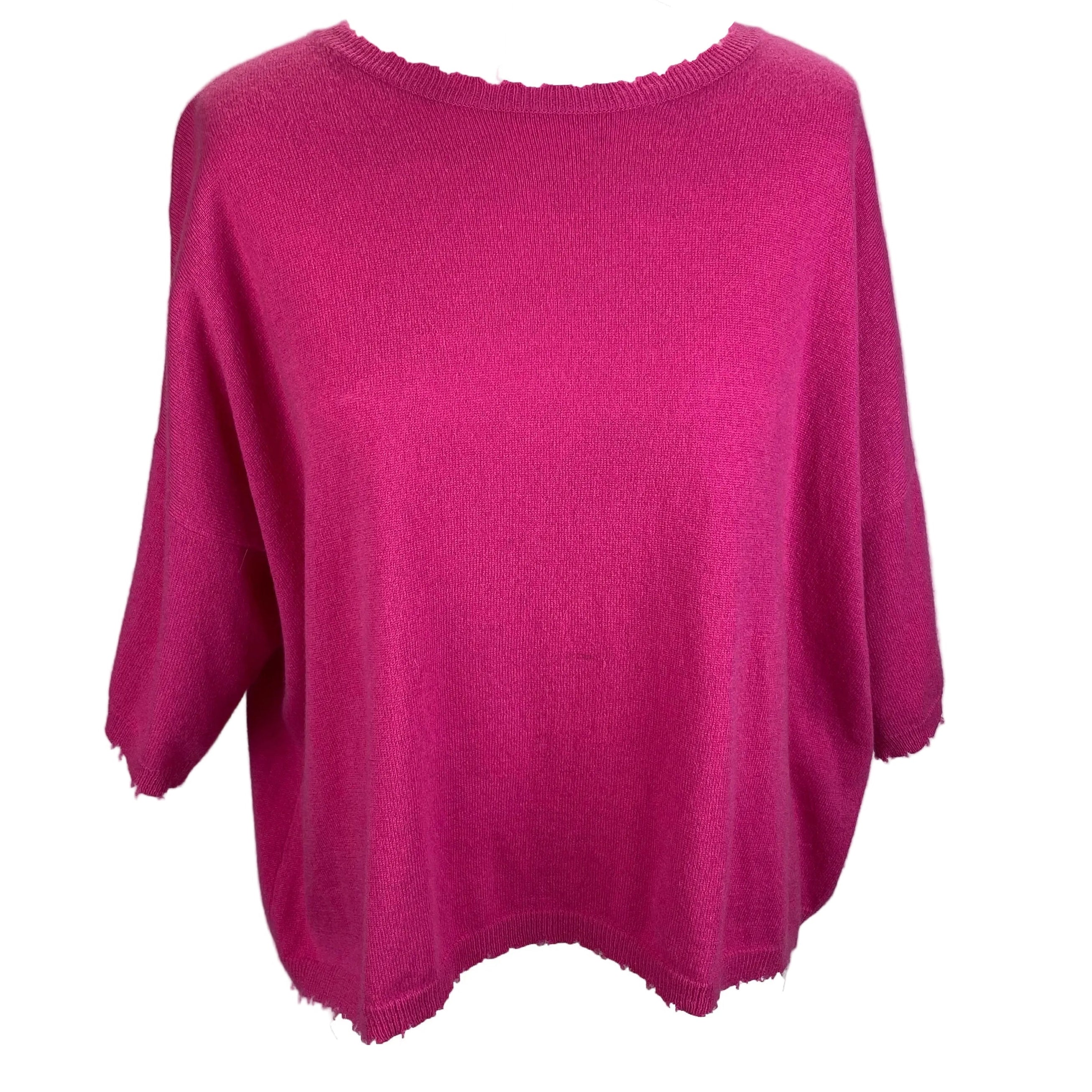 Autumn Cashmere New £191 Fiesta Round Neck Cashmere Tee M/L/XL/XXL