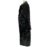 Tom Ford £6000 Black Patent Leather Trench Coat XS