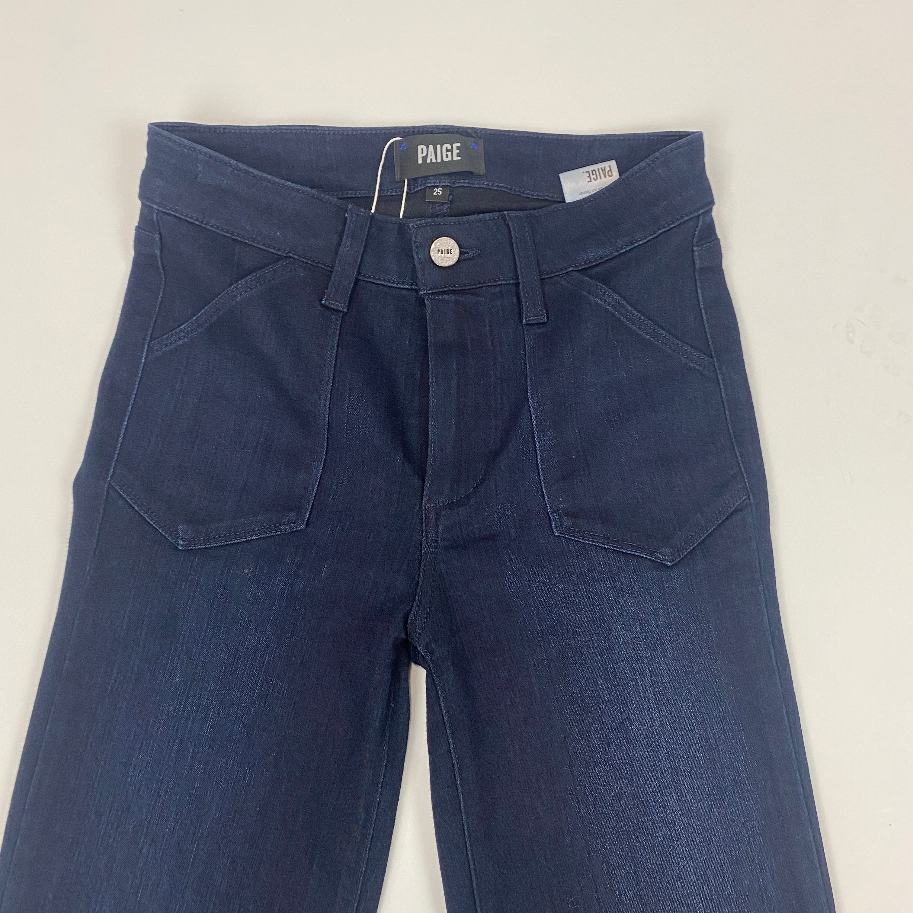 Paige New Navy Wash Superstretch Claribelle Jeans 25