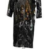 Tom Ford £6000 Black Patent Leather Trench Coat XS