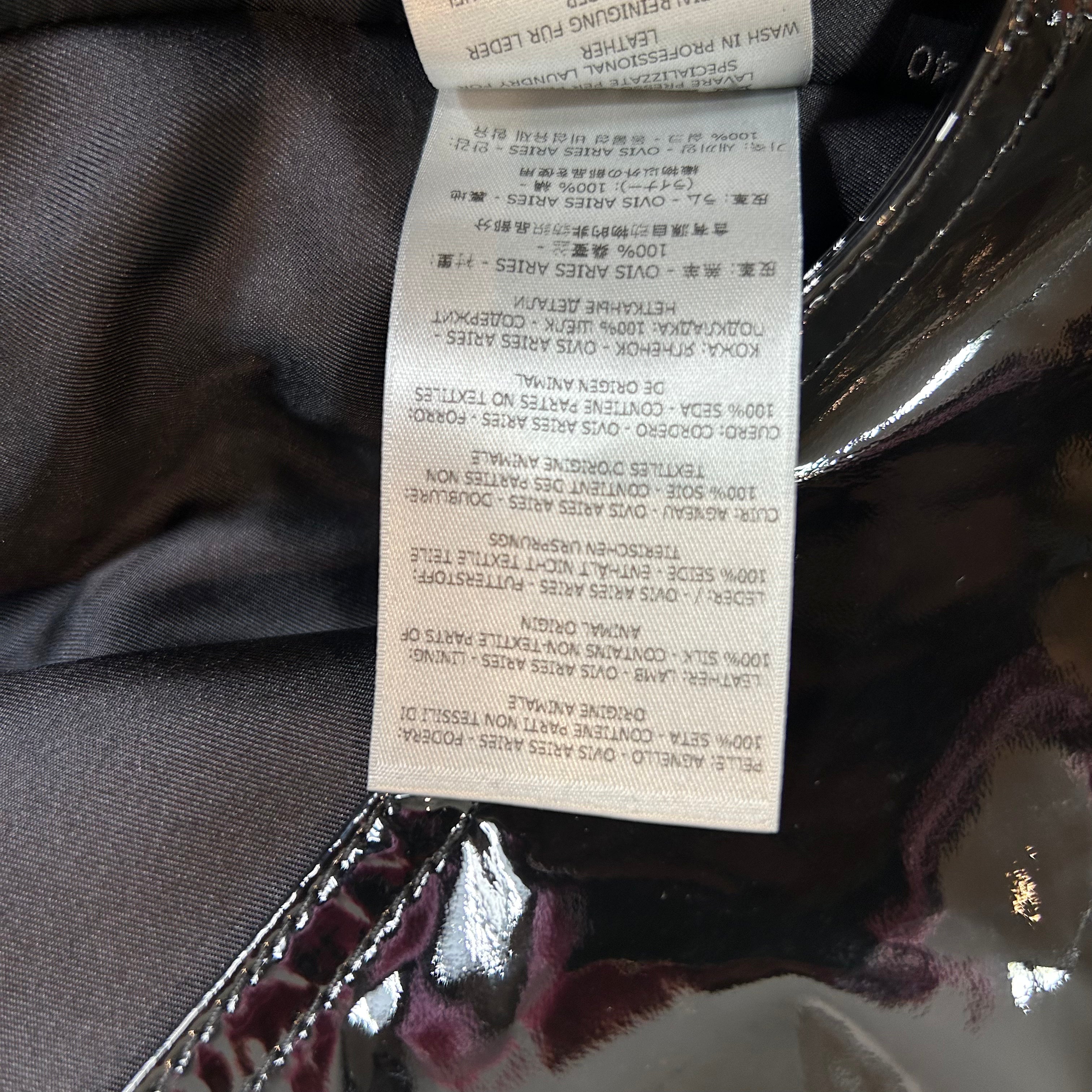 Tom Ford New £6000 Black Patent Leather Trench Coat XS