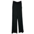 Rick Owens Black Silk Crepe & Rib Jersey Pants S