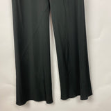 Rick Owens Black Silk Crepe & Rib Jersey Pants S