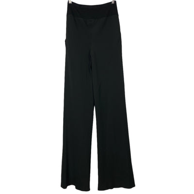 Rick Owens Black Silk Crepe & Rib Jersey Pants S