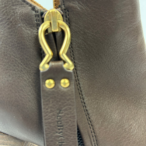 See By Chloe Chocolate Stack Heel Ankle Boots 36