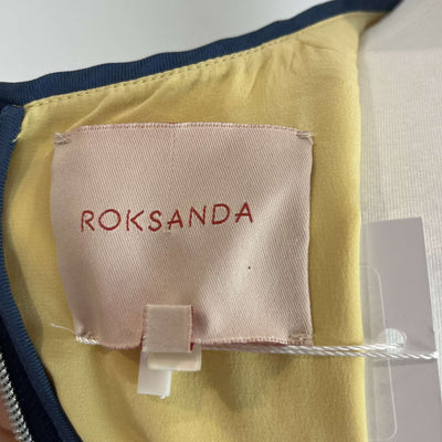 Roksanda Pale Yellow Stitch Detail Maxi Dress S