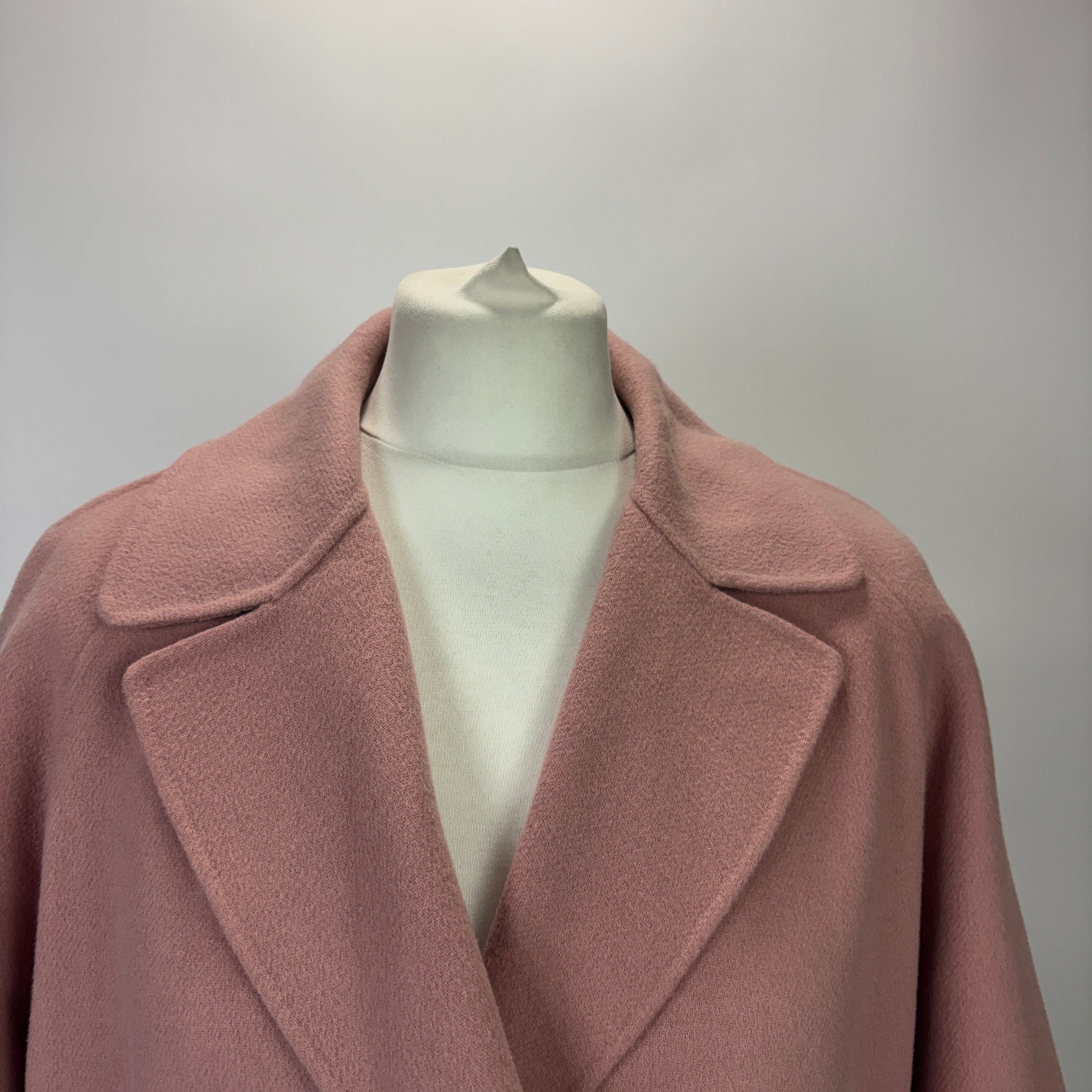 Weekend Max Mara £600 Rose Pink Wool Mix Coat M